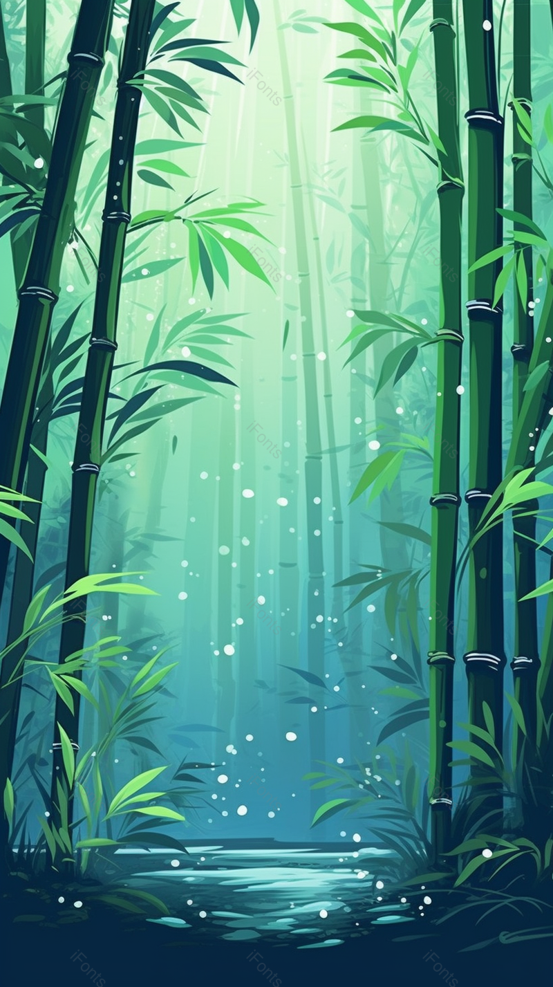 竹子背景绿色植物背景壁纸自然清新唯美画面背景环保宣传海报图竹林插画图,插画/手绘图,插画/手绘图库,插画/手绘图下载,插画/手绘